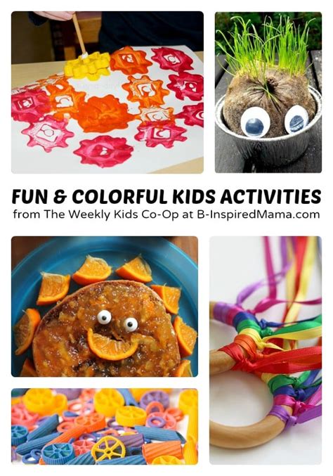 Colorful And Fun Activities For Kids Weekly Kids Co Op B Inspired Mama
