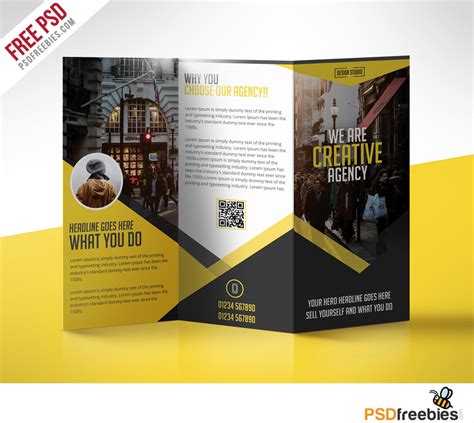 Multipurpose Trifold Business Brochure Free Psd Template