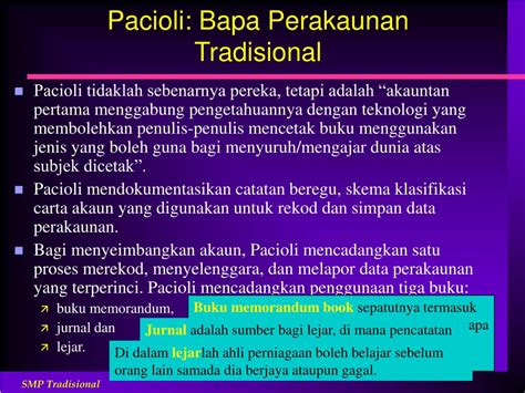 Diploma sistem maklumat perakaunan nombor rujukan :mqa/swa12703 nombor siri sijil :21243 nama kelayakan :diploma sistem maklumat perakaunan tarikh akreditasi* (dd/mm/yyyy):mulai 08/03/2019 audit pematuhan : PPT - Sistem Maklumat Perakaunan Tradisional PowerPoint ...