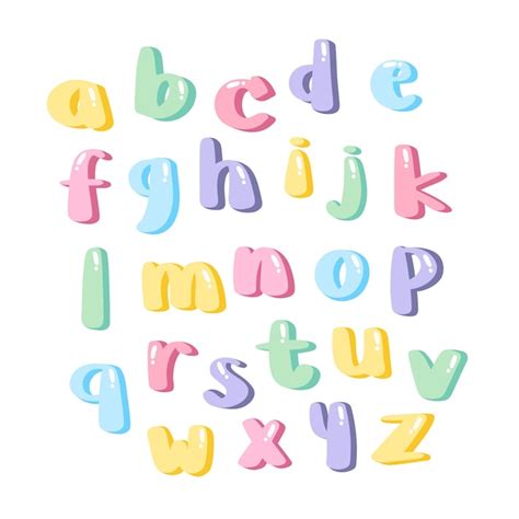 Premium Vector Hand Drawn Cute English Alphabet Letter