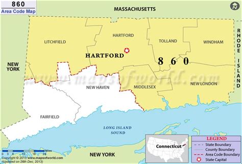 860 Area Code Map Where Is 860 Area Code In Connecticut