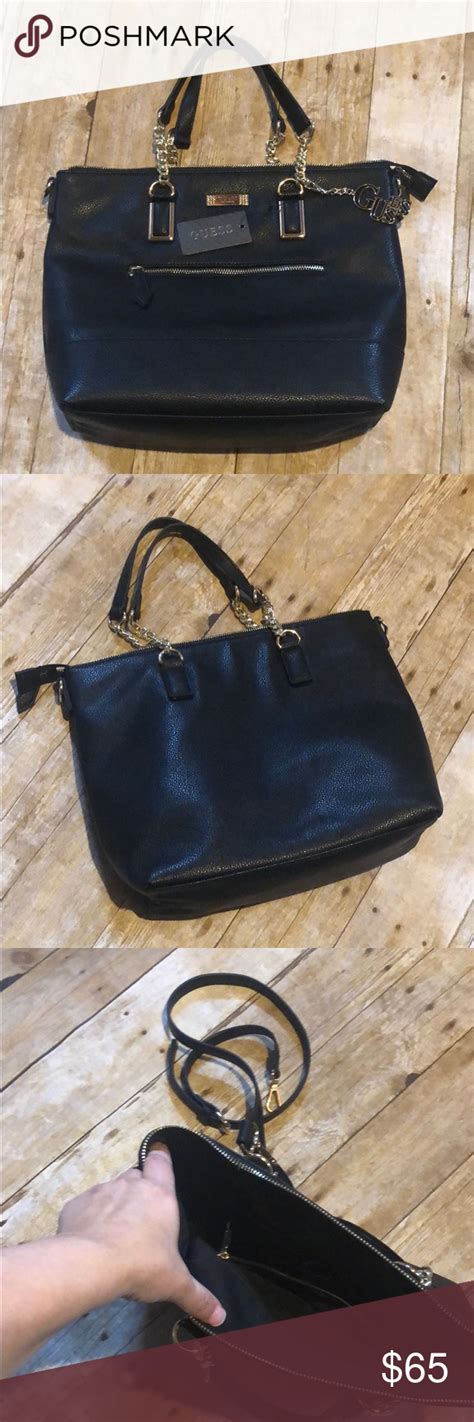 Kate bosworth, mena suvari, january jones, lorde, reese witherspoon and others. Brand new Guess purse black. Short and long strap | Guess ...