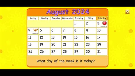 Starfall Calendar August 24 2024 Youtube