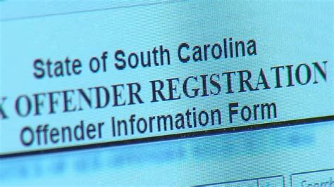 south carolina statute sex offender notice