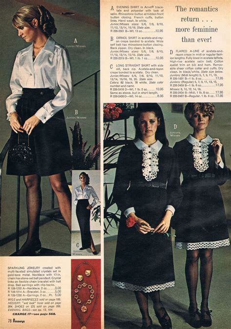 Penneys Catalog 60s Vintage Clothing Vintage Outfits 1970s Aesthetic 1960s Style Fashion