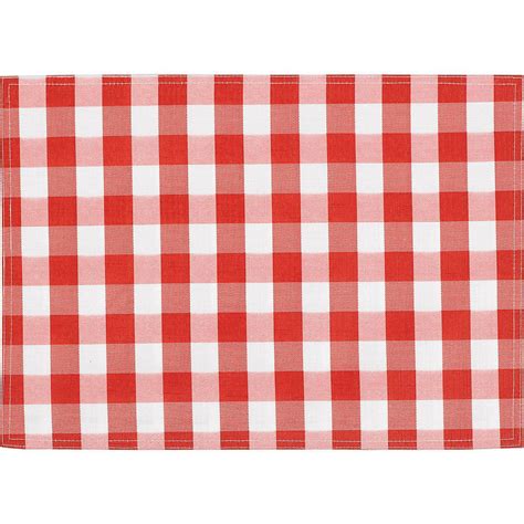 A Red And White Checkered Table Cloth