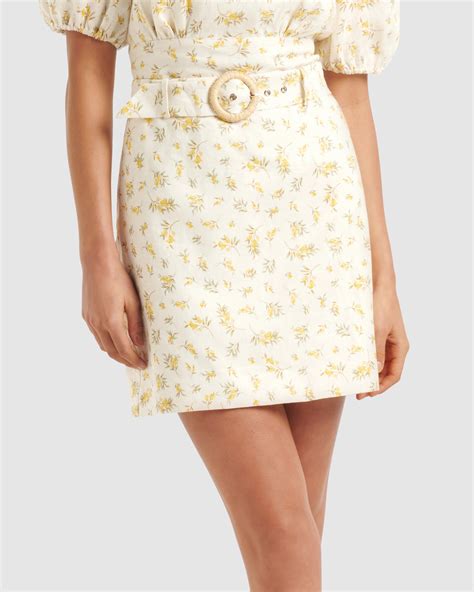 Daphne Belted Mini Skirt Airrobe