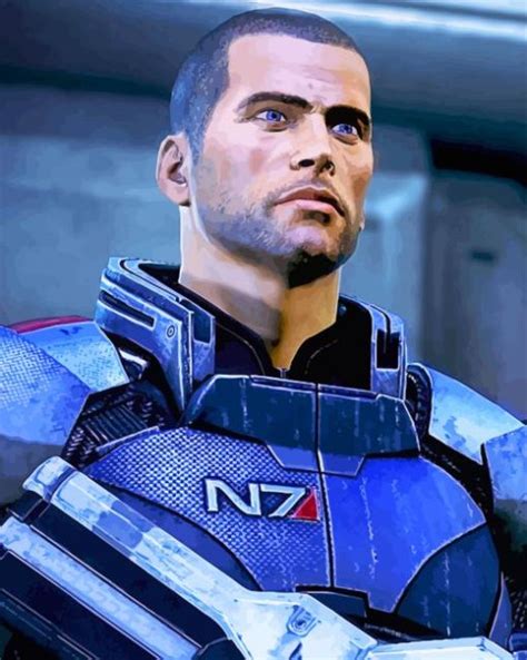 Commander Shepard Mass Effect Game Paint By Numbers Num Paint Kit