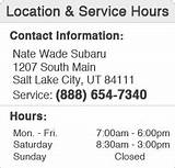 Nate Wade Subaru Service Pictures