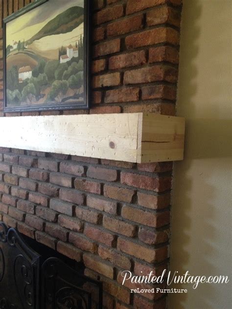 We drilled a few holes through the wood into the mortar using a masonry drill bit. Build Wood Mantel PDF Woodworking