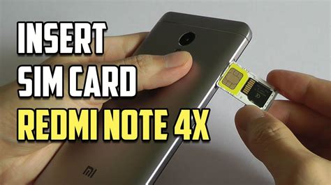 How To Insert SIM SD Card In Xiaomi Redmi Note X YouTube