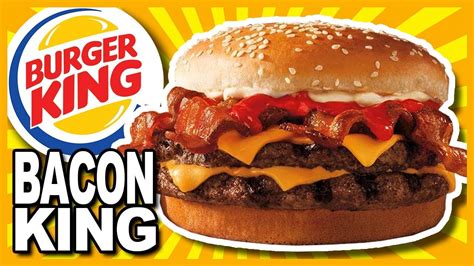 What is on a burger king bacon cheeseburger? BACON KING at Burger King Review - YouTube