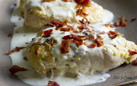 Chicken breast is an incredibly popular dinner main. Parmesan Crusted Chicken with Bacon Cream Sauce | Keto In ...
