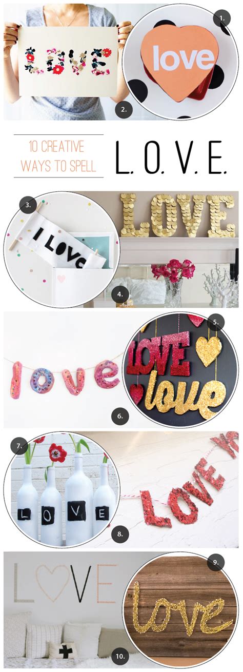 10 Ways To Spell Love A Subtle Revelry