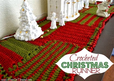 Crocheted Christmas Table Runner Mom On Timeout