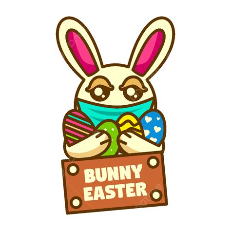 Cute Easter Bunny Clipart Png Images Cute Easter Bunny Illustration