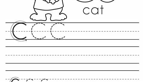 Letter Practice: C Worksheets – Dorky Doodles