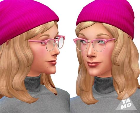 Mod The Sims Simlish Clubmaster Glasses By Tamo Sims 4 Downloads