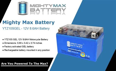 Mighty Max Battery 12v 86ah 190cca Gel Battery Replaces