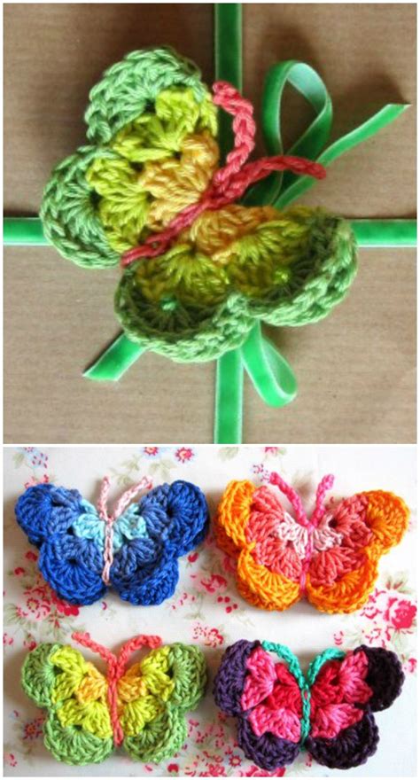 Free Crochet Butterfly Patterns Diy Crafts