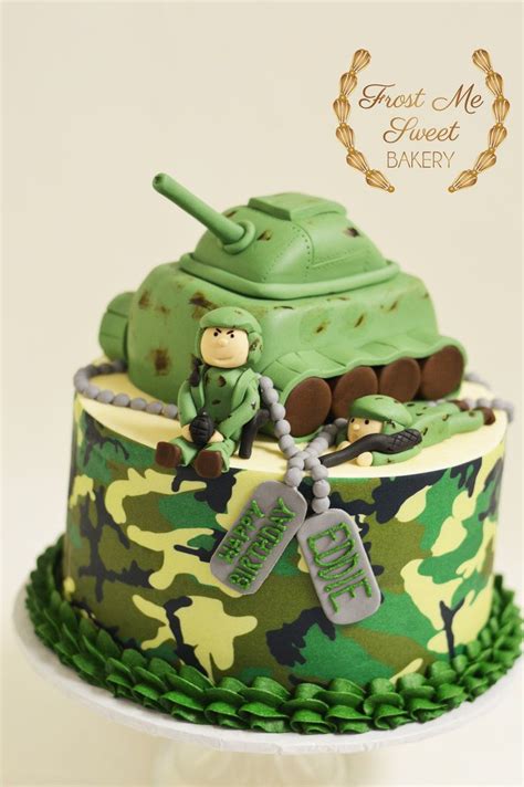 Camo cake design reflects army's attire that camouflages with their surroundings. Boys Cakes — Frost Me Sweet | Cake designs for boy, Army ...