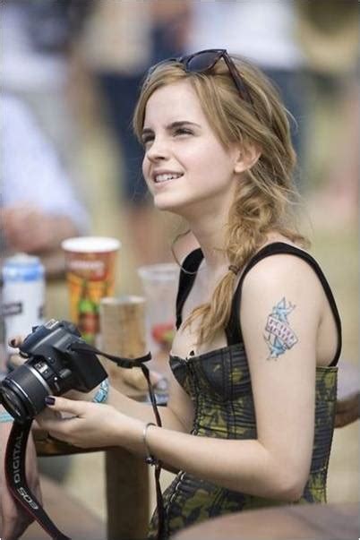 Emma Watson Tramp Stamp Tattoo In Short Shorts