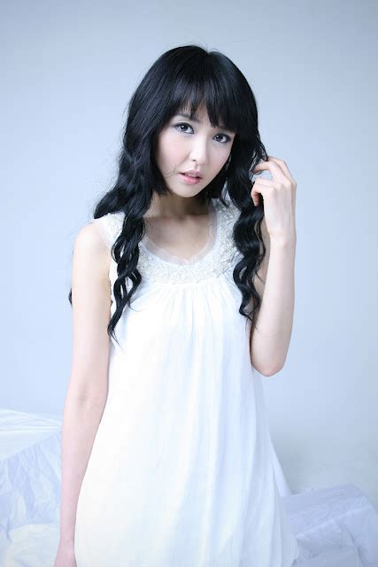 korean sexy models sexy korean model kang yui in white dress
