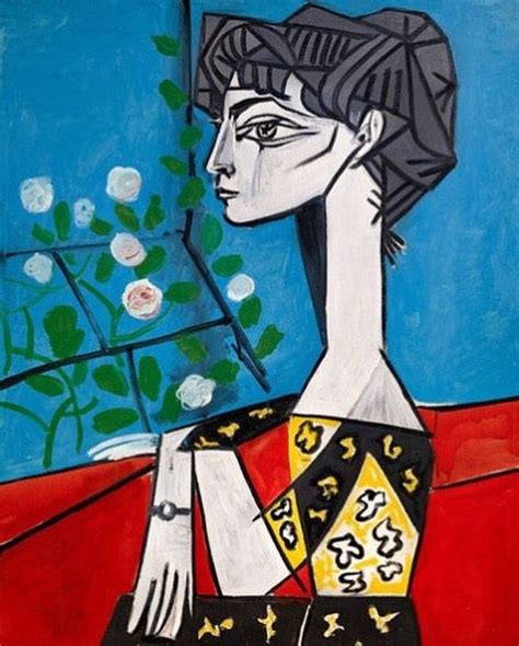 Jacqueline Aux Fleurs Pablo Picasso 1954 Pablo Picasso Art