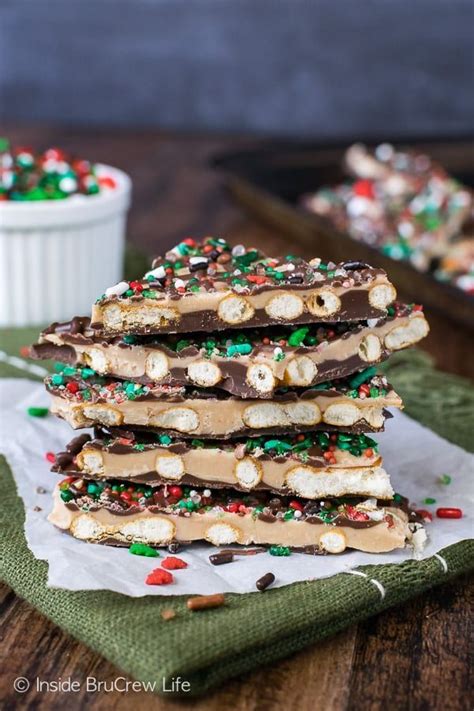 Save these incredible christmas candy recipes for later by pinning this image and follow woman's day on pinterest for more. Salted Caramel Pretzel Bark - pretzels covered with dark ...