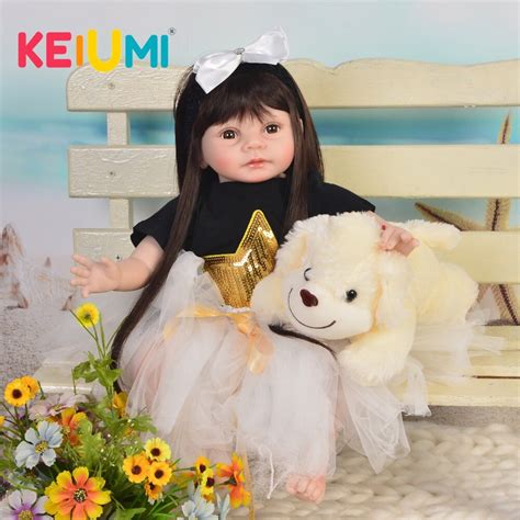 Keiumi 22inch Reborn Baby Girl Soft Silicone Body Wholesale Dolls