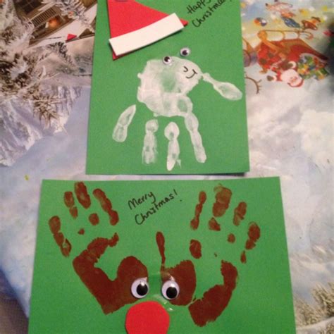 Check spelling or type a new query. Hand print Christmas cards | Craft Ideas | Pinterest | Christmas cards, Cards and Craft
