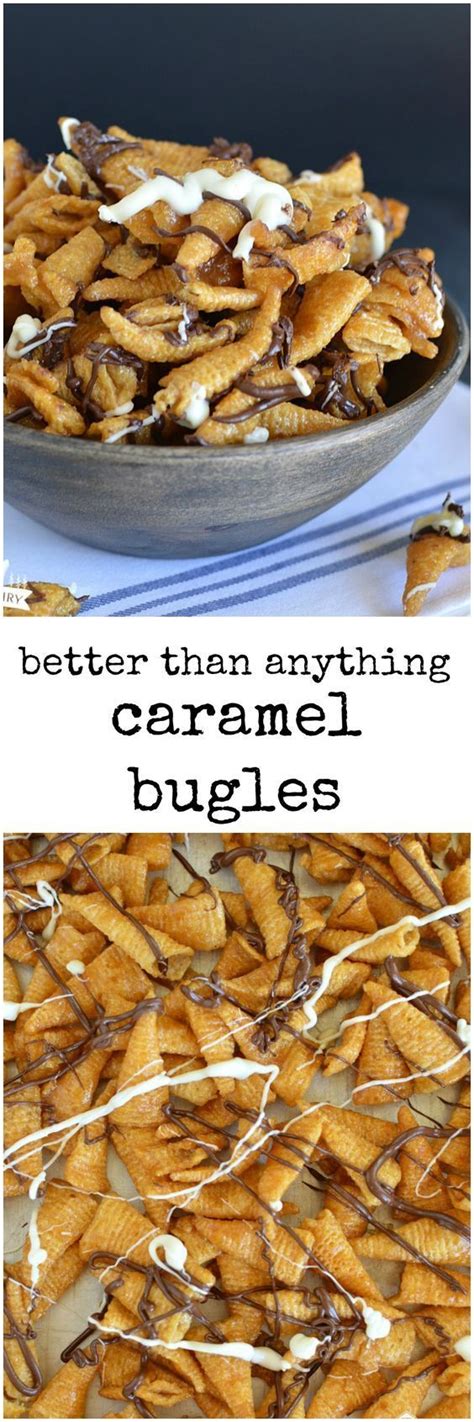 Caramel Bugles Are Crunchy Salty Sweet Chocolaty And Only Take