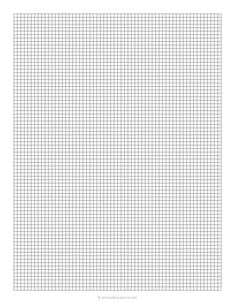 18 Inch Grid Plain Graph Paper Printable