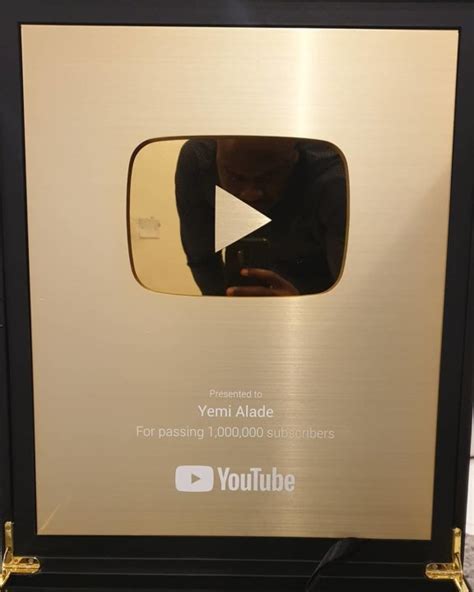 Yemi Alade Receives The Honorary Golden Play Button From Youtube