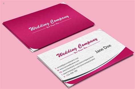 Wedding Planner Business Card By Ayme Designs | TheHungryJPEG