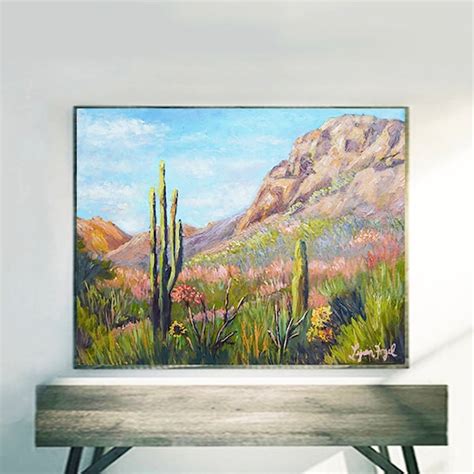 Sonoran Desert Landscape Etsy