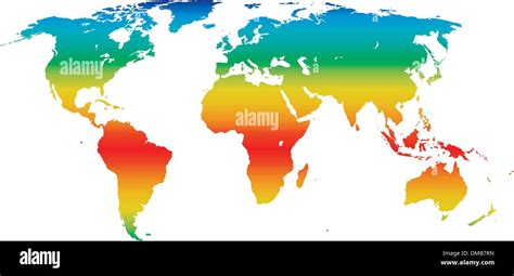 Clima Mapa Del Mundo Imagen Vector De Stock Alamy