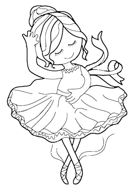 Cute Ballerina Coloring Pages Pdf Ideas Dance