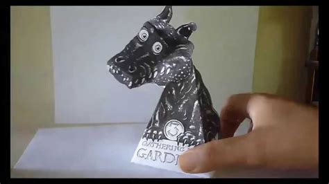 Tutorial Como Hacer Ilusion óptica Dragon 3d De Papel Youtube