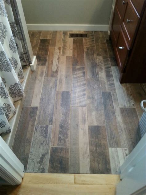 Rectangular Tile Floor With A Rustic Touch Flooring Interior