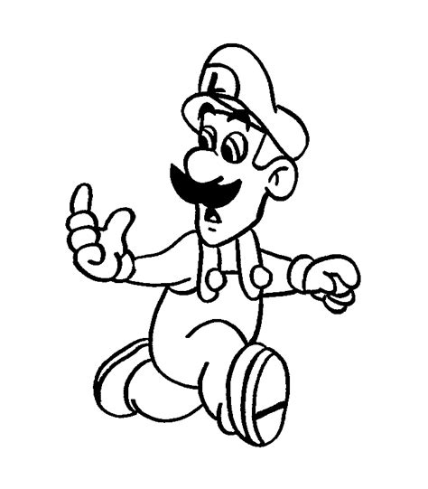 Luigi Para Colorear Dibujo Views