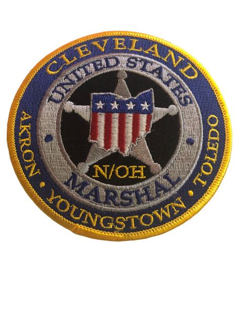 Us Marshals Service Northern Ohio Patch Gold