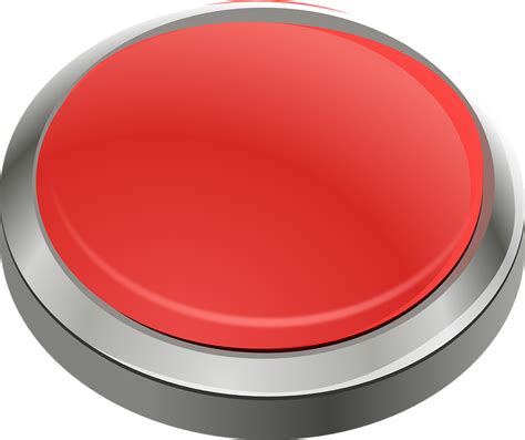 Free Vector Graphic Button Red Round Reflection Free Image On