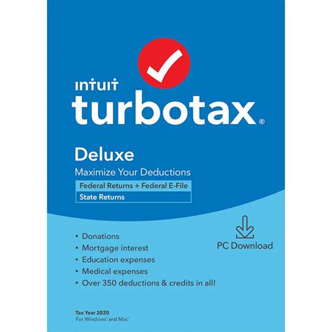 Best Buy Intuit Turbotax Deluxe Federal E File State User