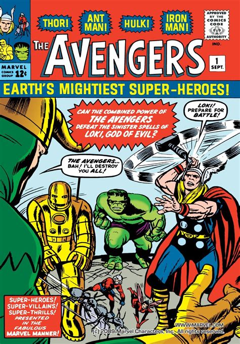 The Avengers 1 Cover Superhero Comic Avengers Comic Books Marvel