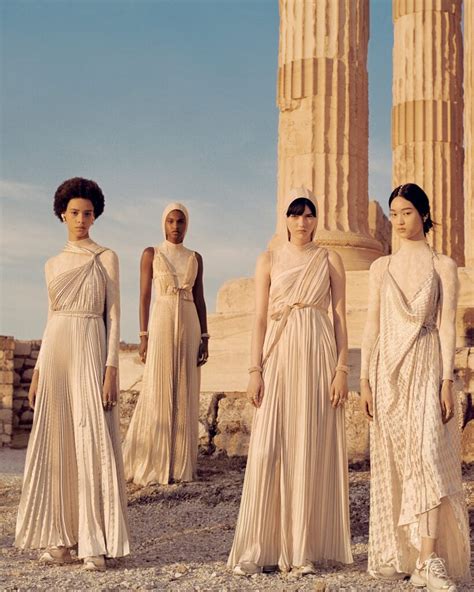 dior celebrates ancient greek peplos gown insights greece