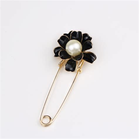 Unique Full Crystal Hijab Safety Pin Brooch Jewelry Girl Collar Lapel