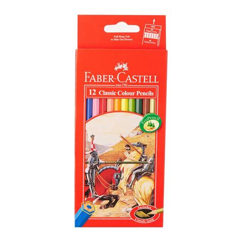 Faber Castell Classic 12 Long Colour Pencils Pl115852