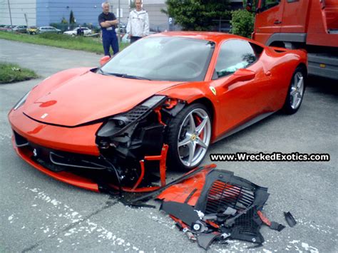 The First Ferrari 458 Italia Crash