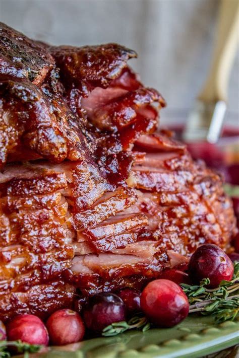 Oven Roasted Cranberry Dijon Glazed Ham From The Food